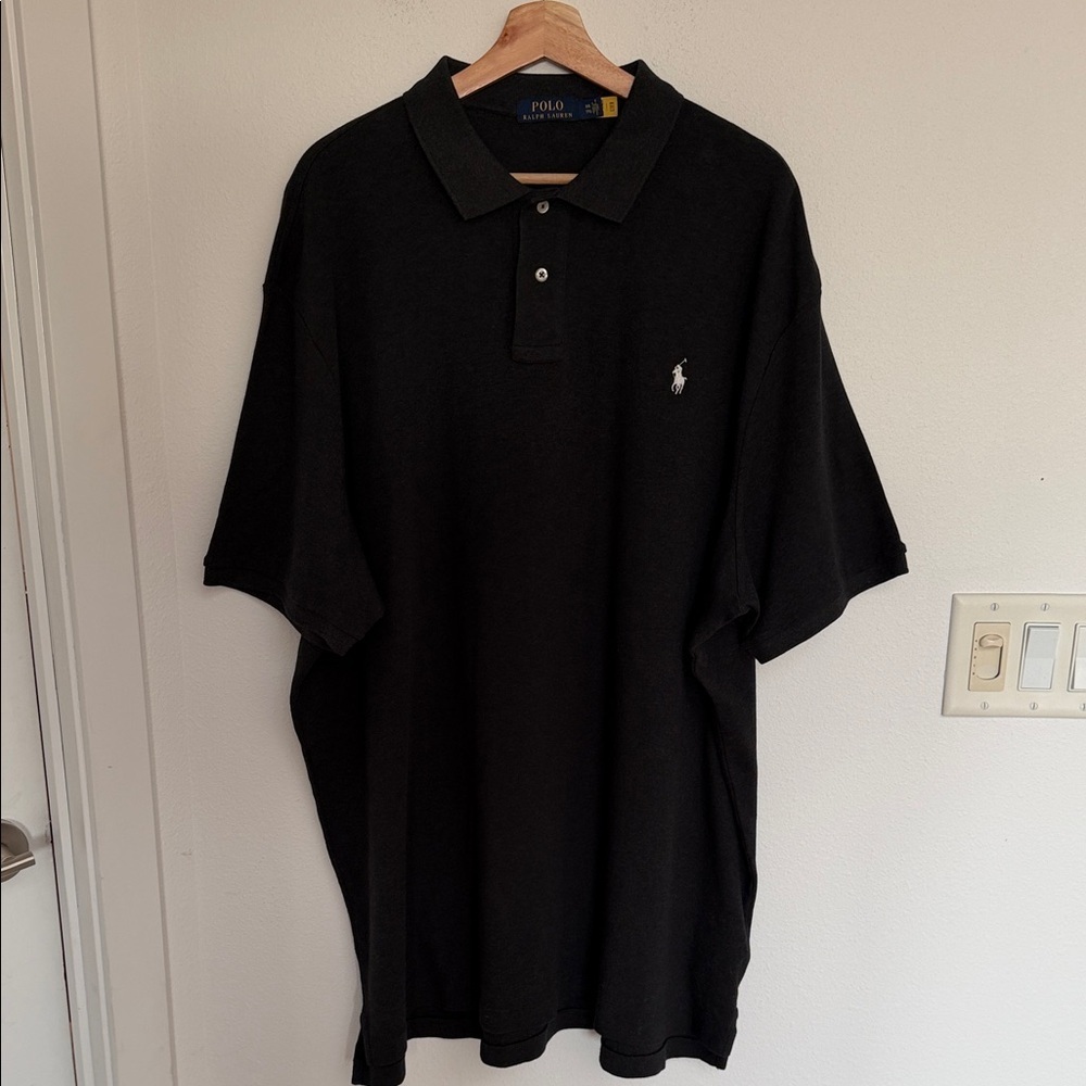 Polo by Ralph Lauren dark grey Polo Shirt with cream Pony